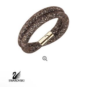 Swarovski Gold and Brown Crystal Bracelet